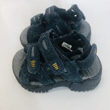 PW Austin Toddler Boys Navy Blue Hook And Loop Fisherman Sandals Shoes Size (4)