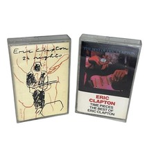 Eric Clapton Lot of 2 Cassettes Classic Rock 24 Nights / Time Pieces the Best Of