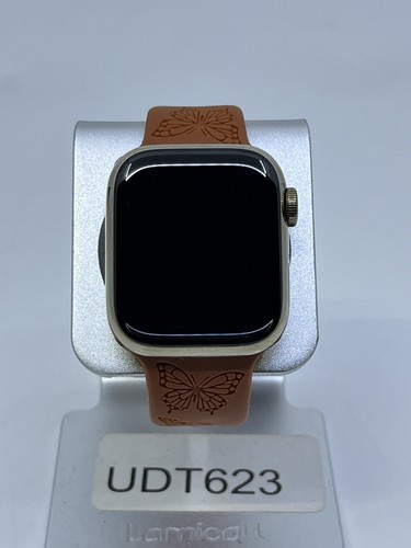 Apple Watch Series 8 (GPS + LTE) 41MM Gold Stainless Steel Case w/Band Very Good - Picture 2 of 10
