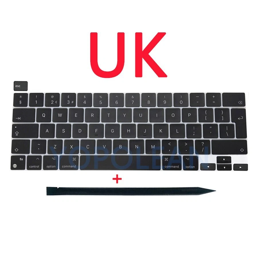 Teclas para portátil para Macbook Pro 13" Retina M1 A2338 tapa de teclas EE. UU. REINO UNIDO ES FR 2020 Foto 3 de 4