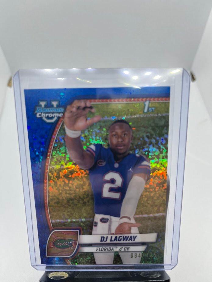2024 Bowman U Chrome DJ Lagway 1st Blue Mini Diamond COLOR MATCH RC /175 RC #63