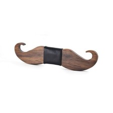 Fashion Men  s New Moustache Wooden Bow Tie Wood Bow Tie Engagement Wedding Party
