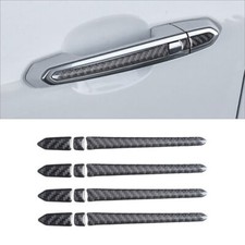 For Cadillac ATS 2013-2019 Real Carbon Fiber Exterior Door Handle Cover Trim 12*