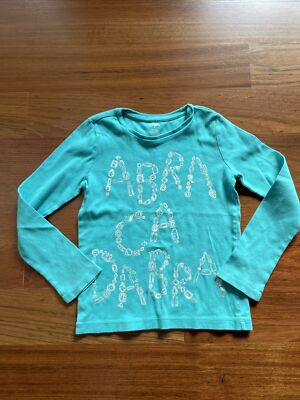 T-Shirt Manches Longues Turquoise Gymboree Abracadabra - Taille 7 (7 Ans) Neuf Avec Étiquettes