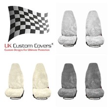 Mercedes Sprinter Motorhome Luxury Faux Sheepskin Seat Cover X2 No Armrests 821