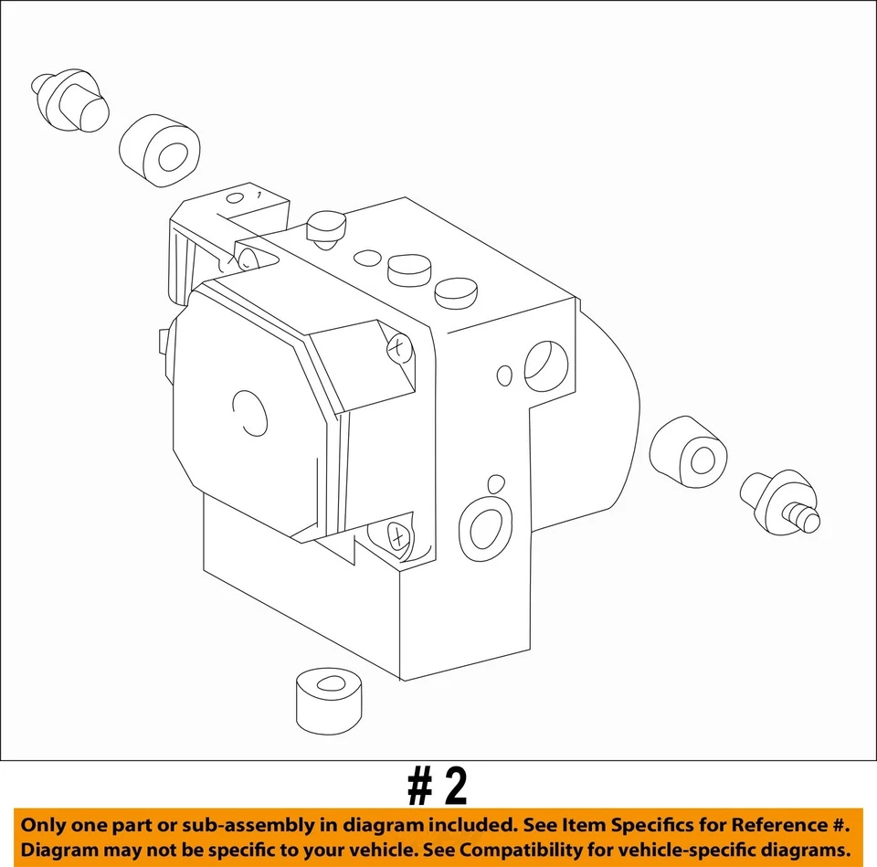 Conjunto de bomba de freno antibloqueo OEM 2000 2001 2002 Toyota MR2 Foto 4 de 4