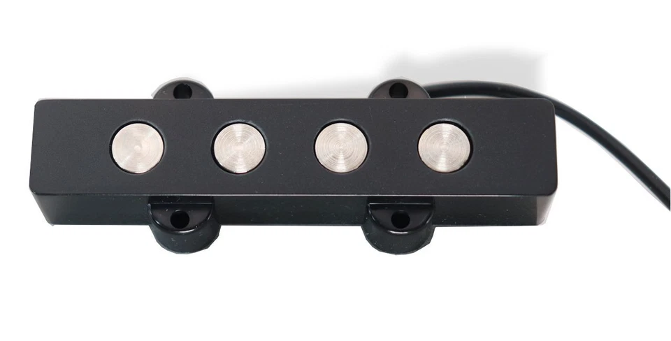 Conjunto Pickup J Bass 4 cordas preto AlnicoV 6K ponte de pescoço ponto grande poste - Imagem 2 de 4
