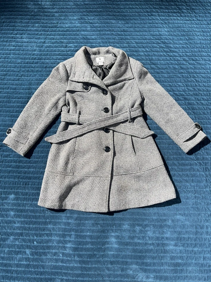 Women’s Worthington Coat, Size L, Long, charcoal and light gray ￼ - Image 2 of 4