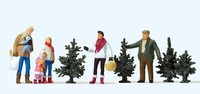 Preiser 10627 Weihnachtsbaumverkauf 1:87 / H0