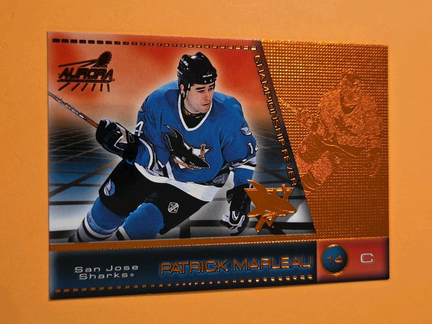 1998-99 Pacific Aurora Championship Fever Patrick Marleau #43 Copper 13/20