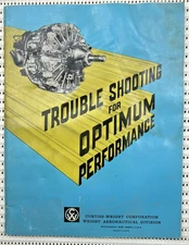 1960 Curtiss-Wright Aircraft Engine Trouble Shooting Softcover Illustrated 64pg