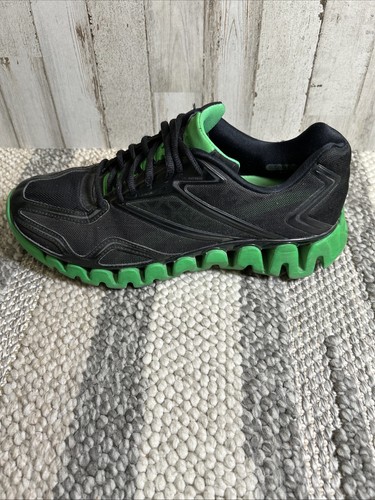 Reebok Zigtech Laufen Sportschuhe Sneaker schwarz grau grün Herren Größe 9 - Bild 5 von 13