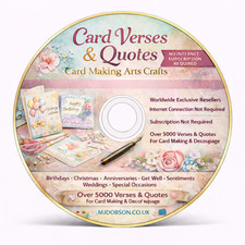 Decoupage  Card Making Quotes   Verses for DIY Cards, Crafting Supplies