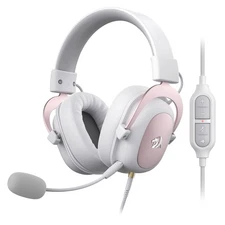 H510 Zeus White Wired Gaming Headset - 7.1 Surround Sound - Memory Foam Ear P...