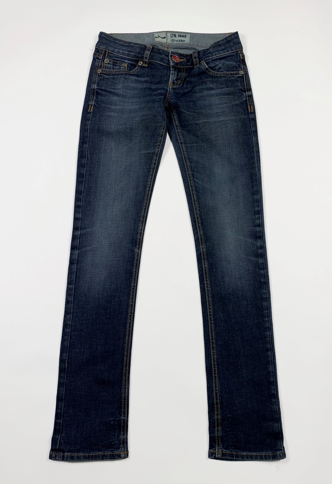Ltb little big jeans donna usato W26 L34 tg 40 slim denim blu boyfriend T7720