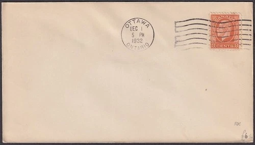Canada 1932 8c on First Day cover FDC