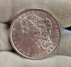 1898 US Morgan Silver Dollar $1 AU (Cleaned) — photo 1