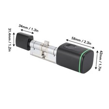 Smart Electric Keyless Entry Lock With 2 Keys Fingerprint BT Lock Cylinder Fo CT