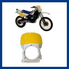 Mascherina Cornice Faro Portafaro Anteriore Rotondo Bianco Husqvarna TE 510 1985