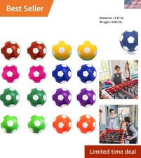 1.42-Inch Foosball Balls - Set of 16 Multicolor Neoprene Accessories