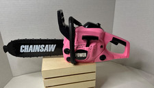 Electric Toy Chain Saw with moveable blade and sound effect- pink -WORKS