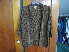 Plus CJ Banks brand open front cardigan sweater Size 1X