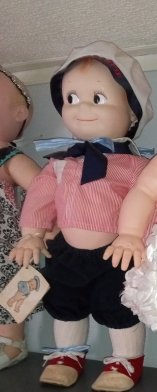 24 inches tall Cameo kewpie sailor outfit and shoes 