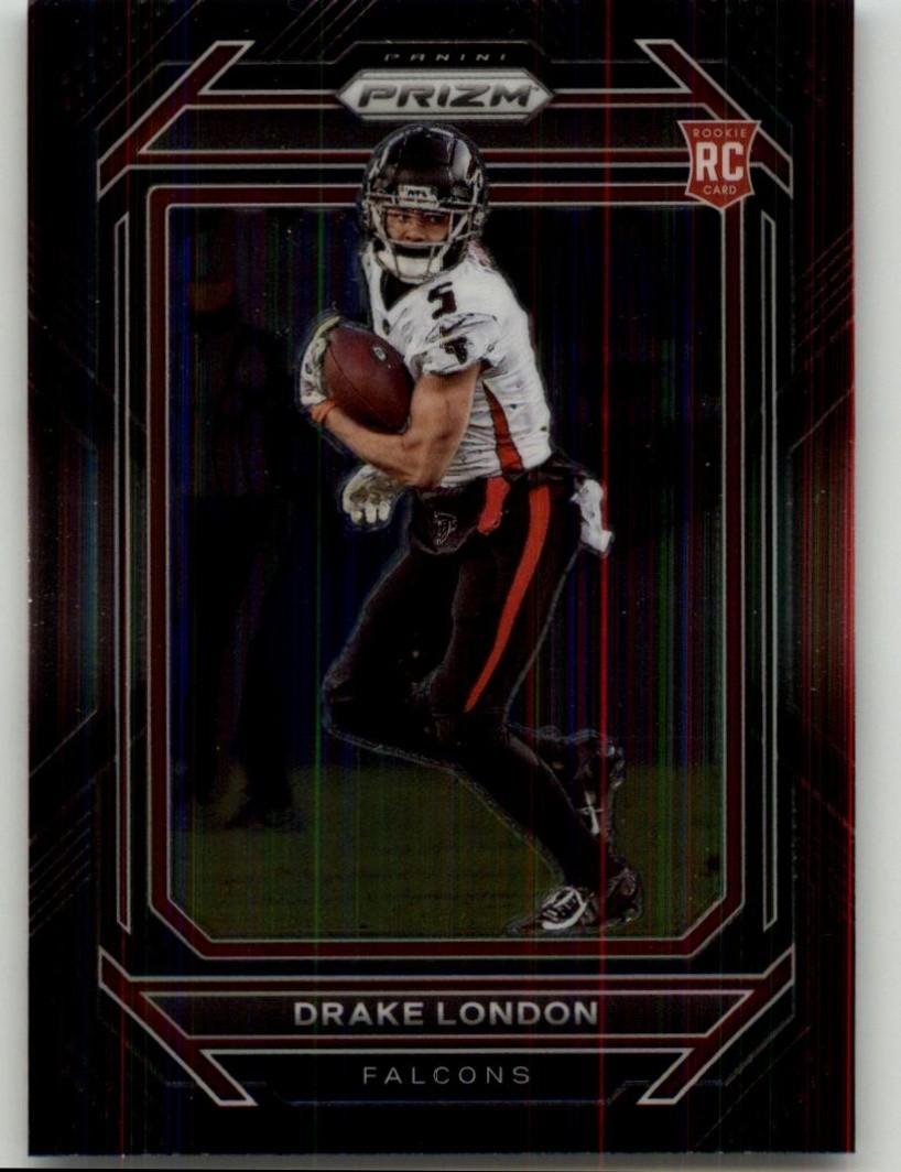 2022 Panini Chronicles Drake London Prizm Black #PB-11 Atlanta Falcons