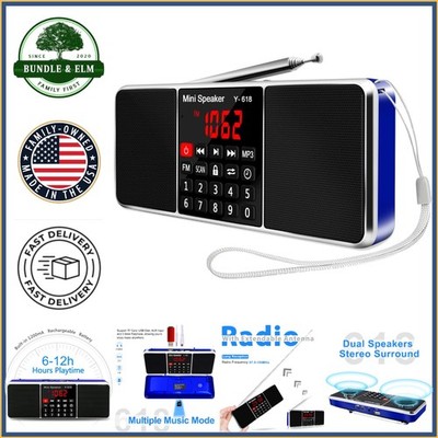 LED Display Speaker with USB Connectivity and Modern Design, Compact Size