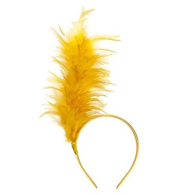 9859 1920s Vintage Women\'s Fascinator Feather Headband Women Kentucky Kentucky Derby Style Fascinator Headband - Medium Blue  main image 3