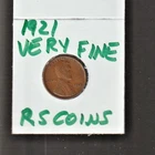 1921    VERY FINE   LINCOLN CENT   VERY FINE  1921 /  RS COINS #30D  FREE SHIP