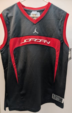 NWT Nike Air Jordan Basketball Tank Top Jersey Youth XL 20 Black Red