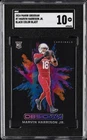 2024 PANINI OBSIDIAN BLACK COLOR BLAST #7 MARVIN HARRISON JR ROOKIE RC SGC 10 GM