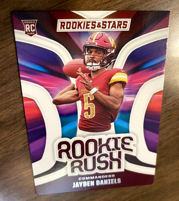 2024 Panini Rookies & Stars ''Rookie Rush JAYDEN DANIELS RC WASHINGTON COMMANDERS