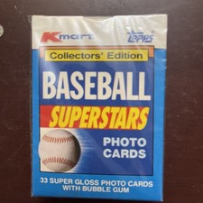 KMART Baseball SUPERSTARS Collectors' Edition Factory Sealed 33 Super GlossPhoto