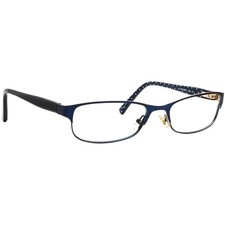 Kate Spade Eyeglasses Ambrosette DA4 Navy Blue/Gold Semi Cat Eye Frame 52-17 135