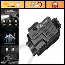 800 Lumens Tactical Pistol Flashlight, Rechargeable Compact Gun Light, Strobe Mo