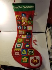 Advent Calendar Countdown Til Christmas By Dan Dee Large Felt Stocking