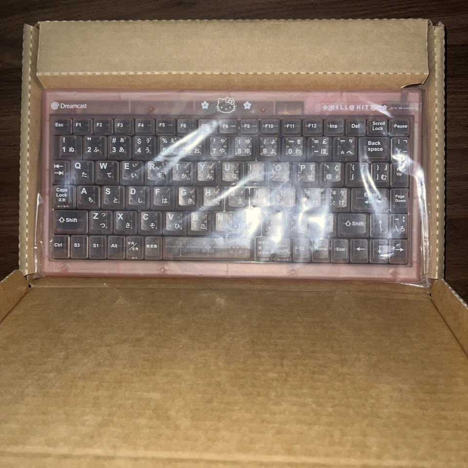 Dreamcast Keyboard Hello Kitty Pink HKT-7601 SEGA OFFICIAL NEW - US SELLER  - Image 2 of 4