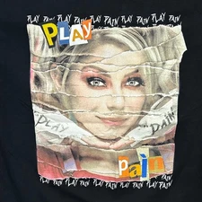 WWE Alexa Bliss Play Pain Graphic T Shirt Black Mens Size Medium