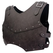 Medieval Double Layer Half Breastplate Nordic Viking Style Cosplay Armor Prop