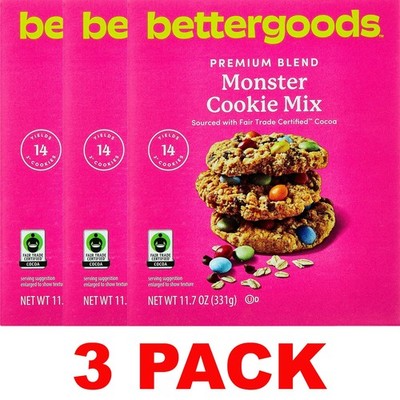 bettergoods Premium Blend Monster Cookie Mix 11.7 oz Box - 3 BOXES