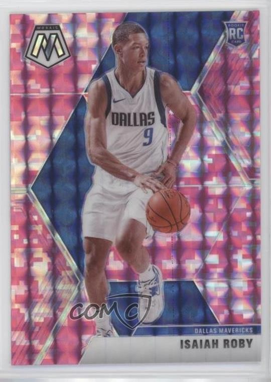 2019-20 Panini Mosaic Rookies Pink Camo Prizm Isaiah Roby #232 0c2