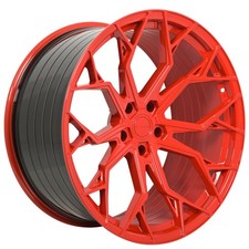 22x9/22x12 Stance Wheels SF10 Custom Gloss Red Flow Formed Rims (4pcs) A1