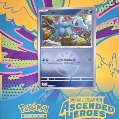 Pokémon TCG Totodile 001/217 Ascended Heroes Aqua Basic 80HP Card