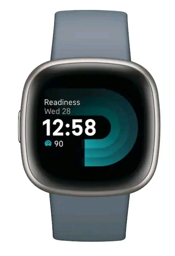 Google Fitbit Versa 4 Platinum Smartwatch Aluminum Case - Image 3 of 4