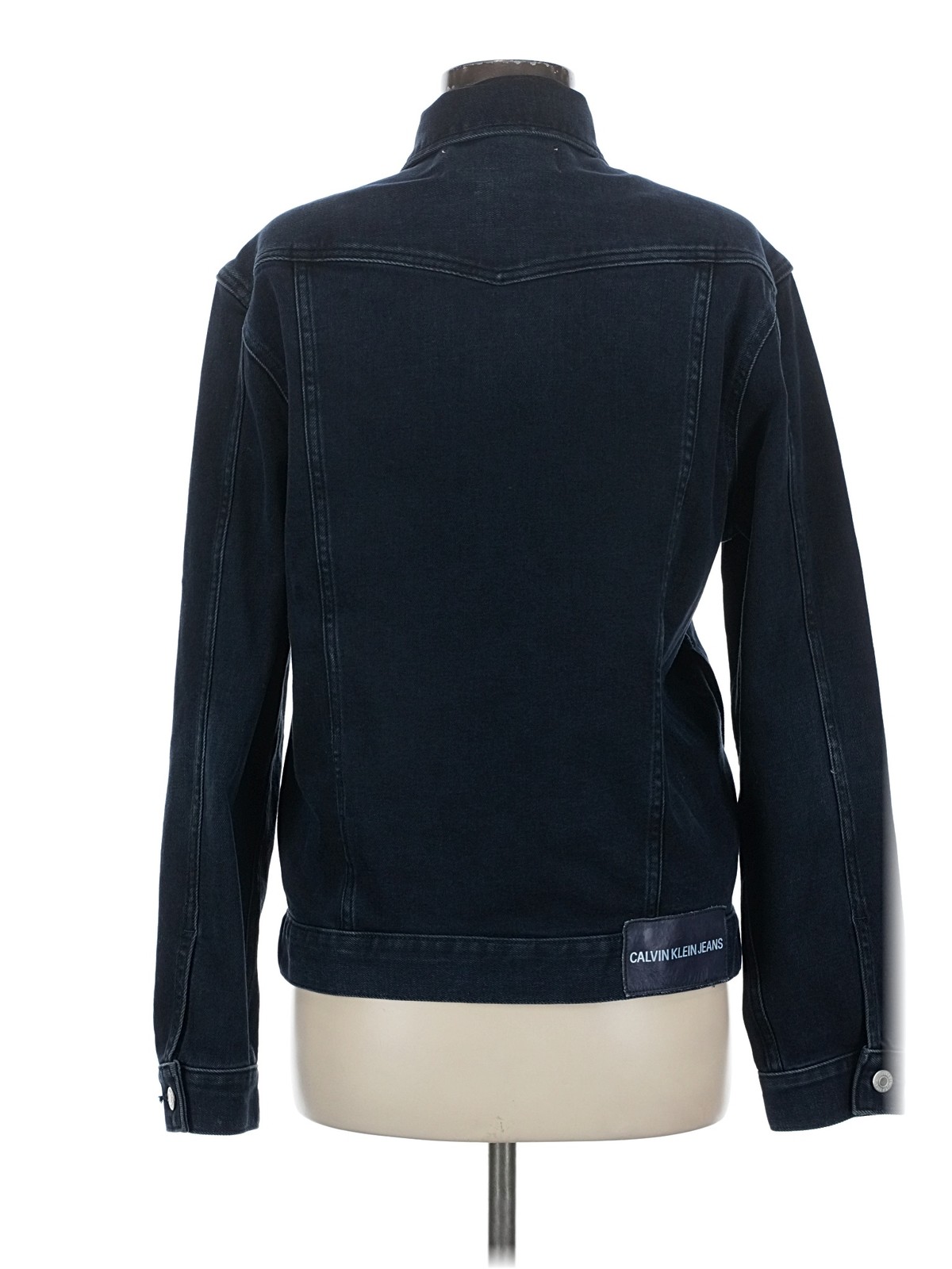 CALVIN KLEIN JEANS Women Blue Denim Jacket M thumbnail 2