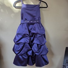 David's Bridal dress in Lapis purple. Childrens Size 5