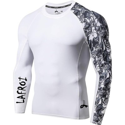 Rash Guard Herren Langarm UV Schutz Surfen Wassersport Kompressionsshirt