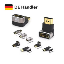 HDMI Winkelstecker 90 Grad 8K UHD Winkeladapter für Laptop PC HDTV Beamer